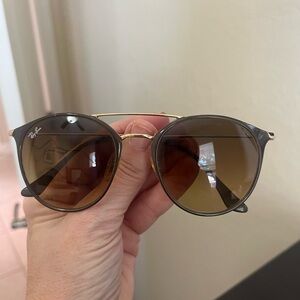 Ray-Ban RB 3546 Round Sunglasses - Brown and Gold